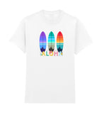 Premium 100% Cotton Aloha Surfboard T-Shirt – Premium 100% Cotton  Heavyweight Tropical Graphic Tee