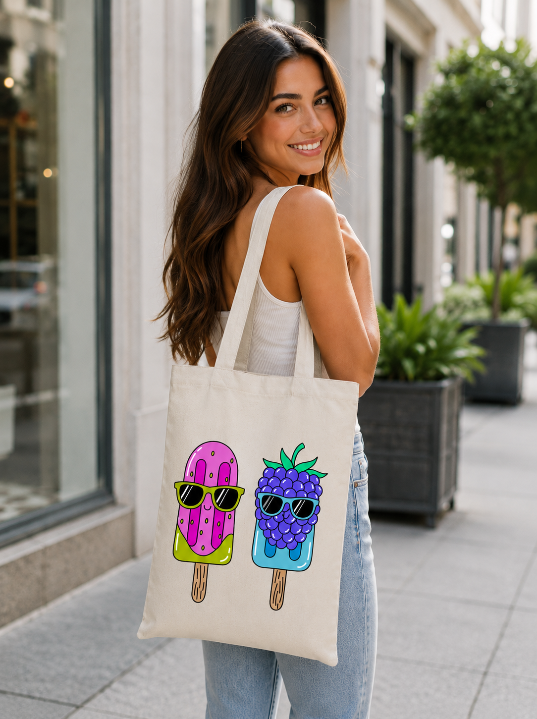 Personalised Cotton Tote Bag | 100% Natural Canvas Shopping Bag
