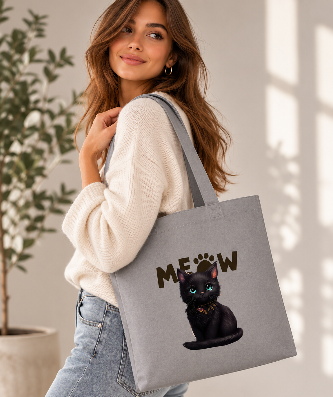 Personalised Cotton Tote Bag | 100% Natural Canvas Shopping Bag