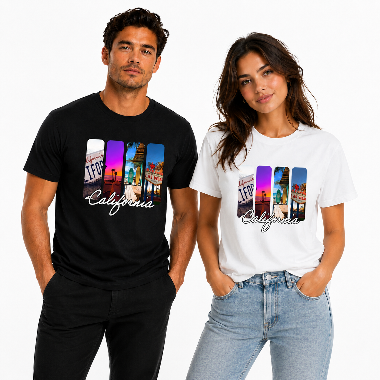 California Graphic T-Shirt | 100% Cotton Travel & Beach Tee