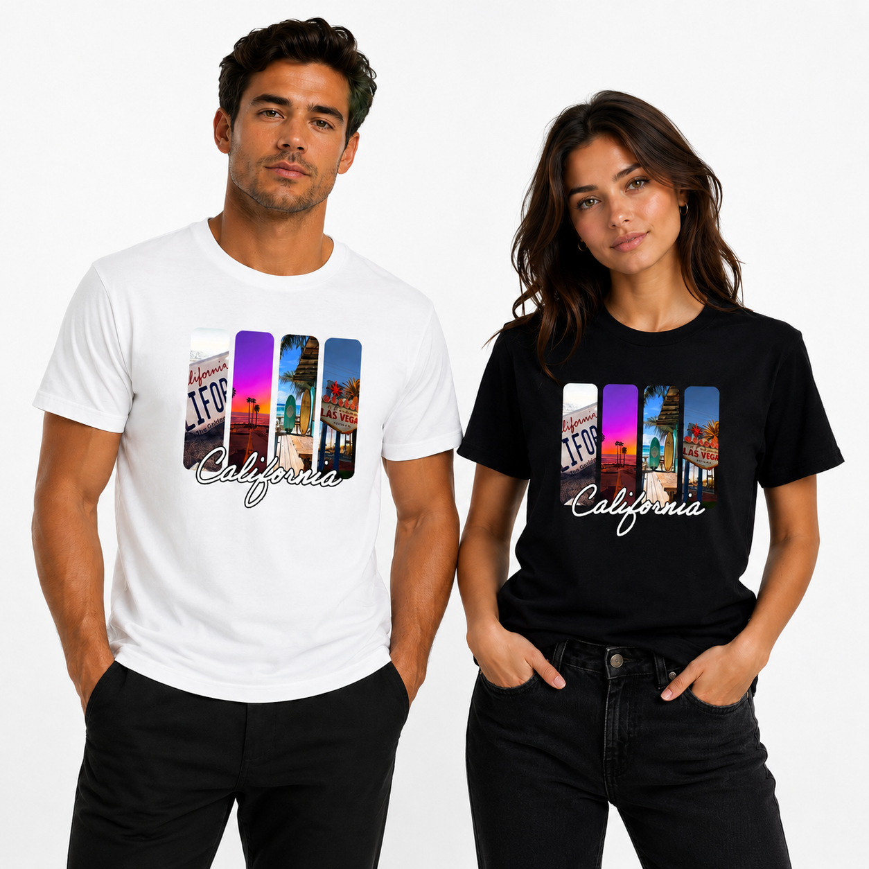 California Graphic T-Shirt | 100% Cotton Travel & Beach Tee