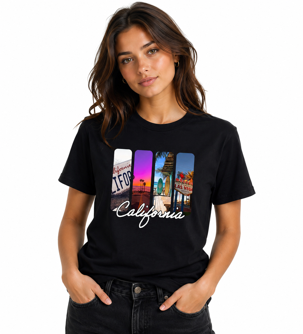California Graphic T-Shirt | 100% Cotton Travel & Beach Tee