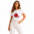 Tutti Frutti Cherry Vibes T-Shirt – Cute Cherry Graphic Tee, 100% Cotton Unisex Fruit Shirt