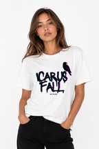 Icarus Fall Raven Graphic T-Shirt | 100% Cotton Streetwear Tee
