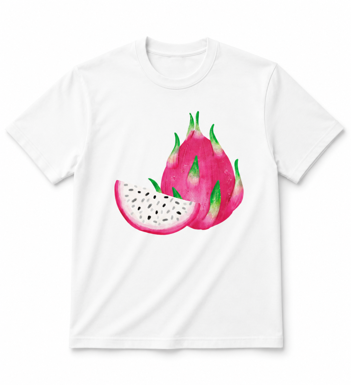 Tutti Frutti Dragon Fruit T-Shirt – Premium 100% Cotton Graphic Tee
