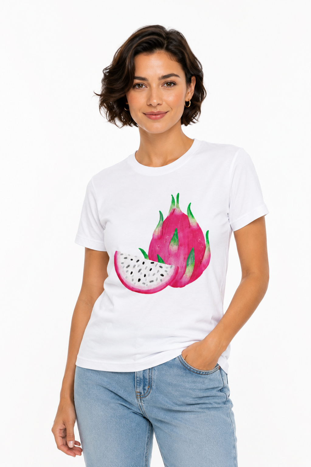 Tutti Frutti Dragon Fruit T-Shirt – Premium 100% Cotton Graphic Tee