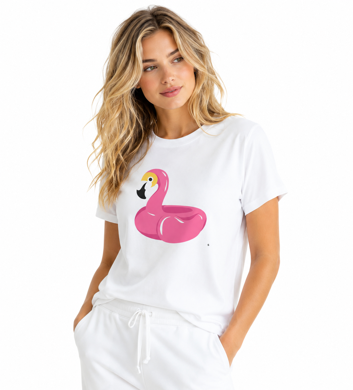 Pink Flamingo T-Shirt – 100% Premium  Cotton Tropical Graphic Tee