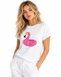 Pink Flamingo T-Shirt – 100% Premium  Cotton Tropical Graphic Tee