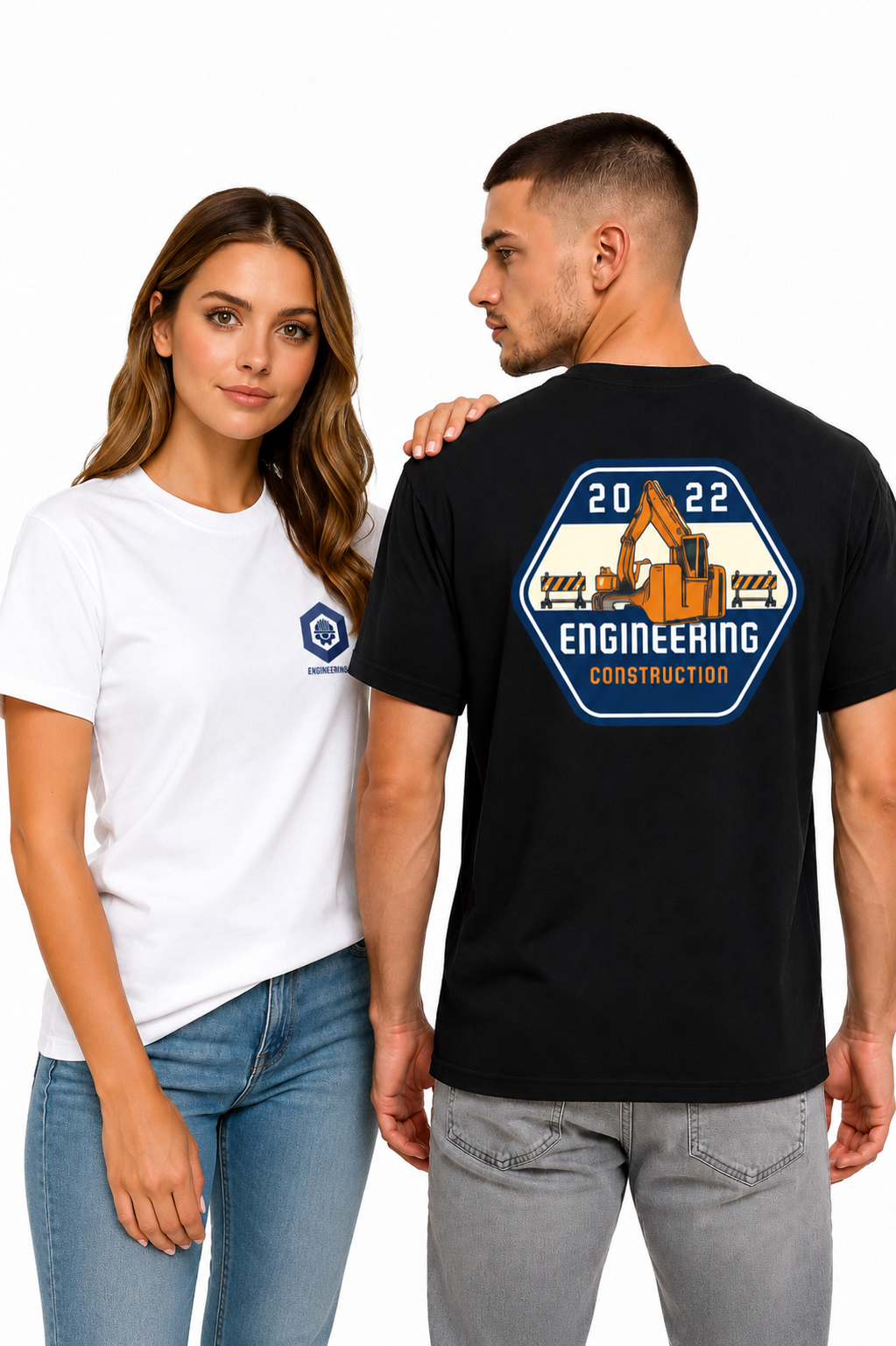 Personalized Cotton T-Shirt 190 GSM – Custom Logo, Image & Text Print