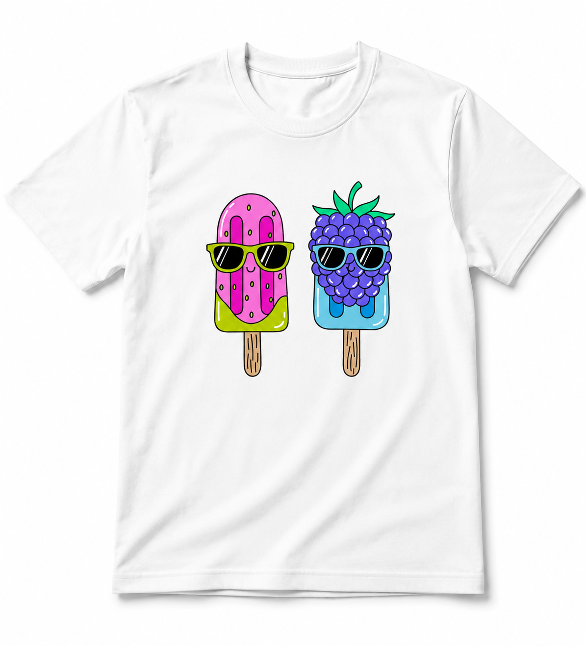 Cute Popsicles T-Shirt – Premium 100% Cotton Graphic Tee