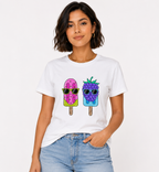 Cute Popsicles T-Shirt – Premium 100% Cotton Graphic Tee