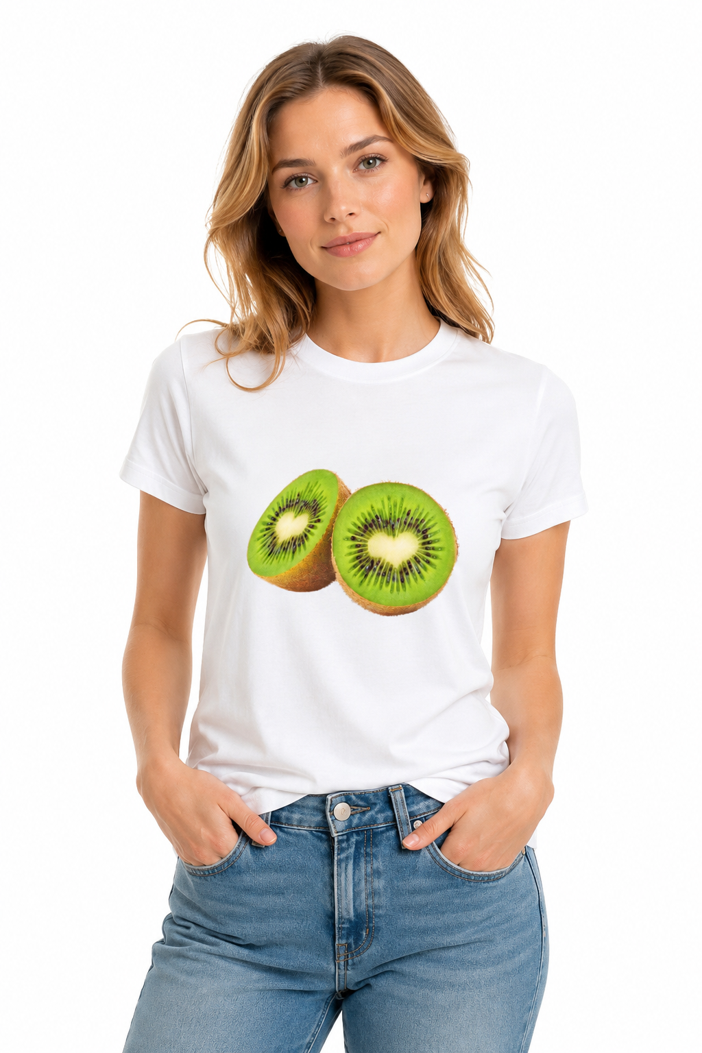 Tutti Frutti Kiwi T-Shirt – Fresh Kiwi Fruit Graphic Tee, 100% Cotton Unisex Shir