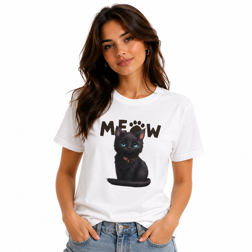 Cute Cat & Pug Graphic T-Shirt – Premium 100% Cotton Unisex Tee for Pet Lovers