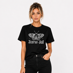 Icarus Fall Moth Graphic T-Shirt | 100% Cotton Gothic Tee
