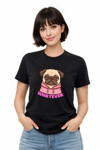 PUG “Whatever” T-Shirt – Funny Dog Graphic Tee, Unisex Premium Cotton Streetwear Shirt