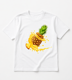 Tutti Frutti Pineapple Splash T-Shirt – Premium 100% Cotton Graphic Tee