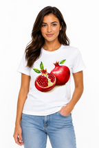 Tutti Frutti Pomegranate T-Shirt – Premium 100% Cotton Fruit Graphic Tee