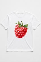 Tutti Frutti Raspberry T-Shirt – Premium 100% Cotton Fruit Graphic Tee