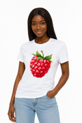 Tutti Frutti Raspberry T-Shirt – Premium 100% Cotton Fruit Graphic Tee