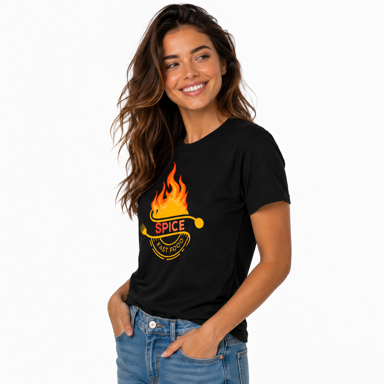 Personalized Cotton T-Shirt 190 GSM – Custom Logo, Image & Text Print
