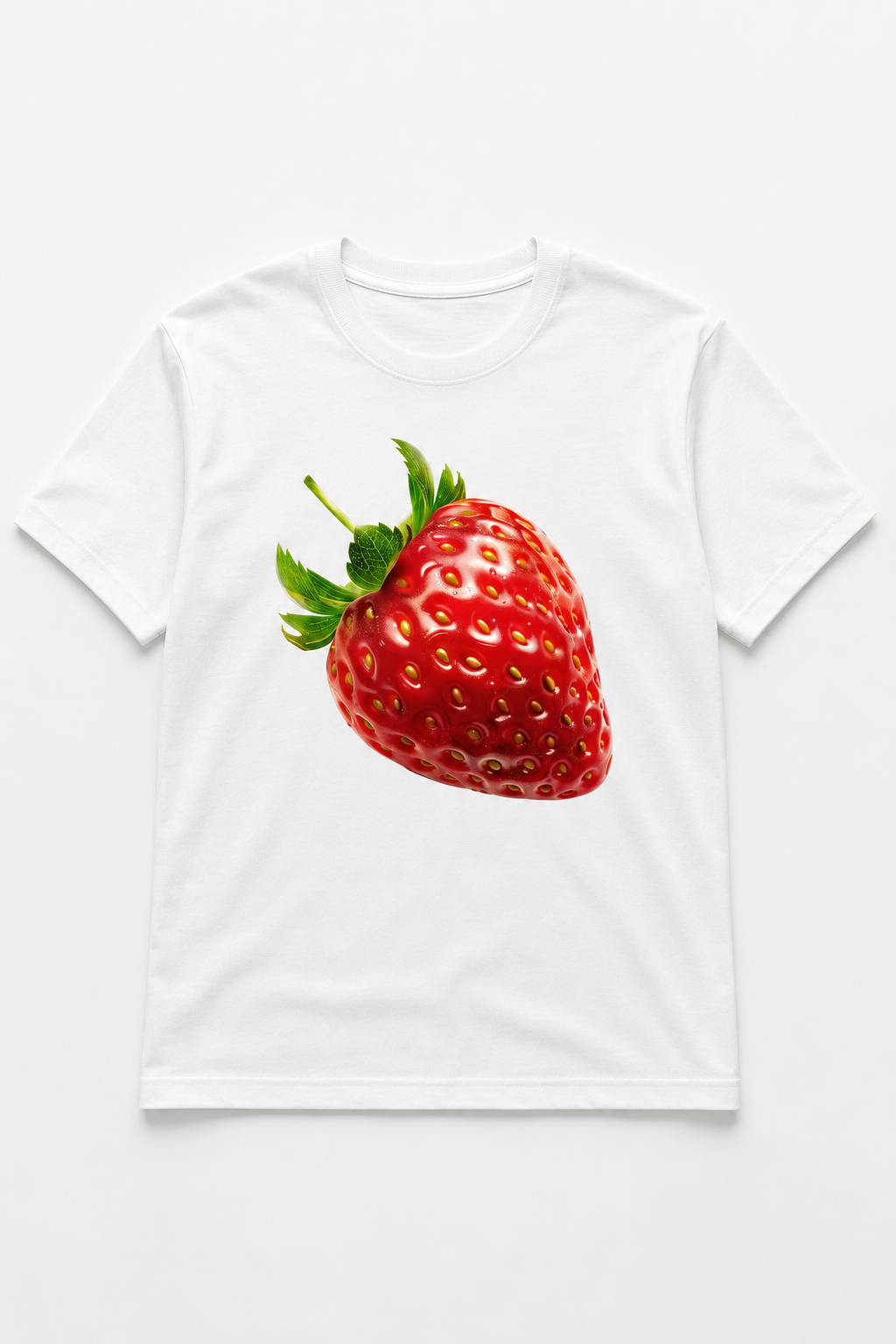 Tutti Frutti Strawberry T-Shirt – 100% Cotton Fruit Graphic Tee 🍓