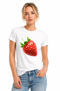 Tutti Frutti Strawberry T-Shirt – 100% Cotton Fruit Graphic Tee 🍓