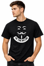 The Time Has Come T-Shirt – Anonymous Mask Streetwear Graphic Tee, Unisex Cotton Urban Style