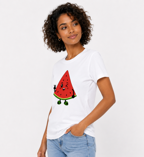 Cute Watermelon T-Shirt – Premium 100% Cotton Graphic Tee