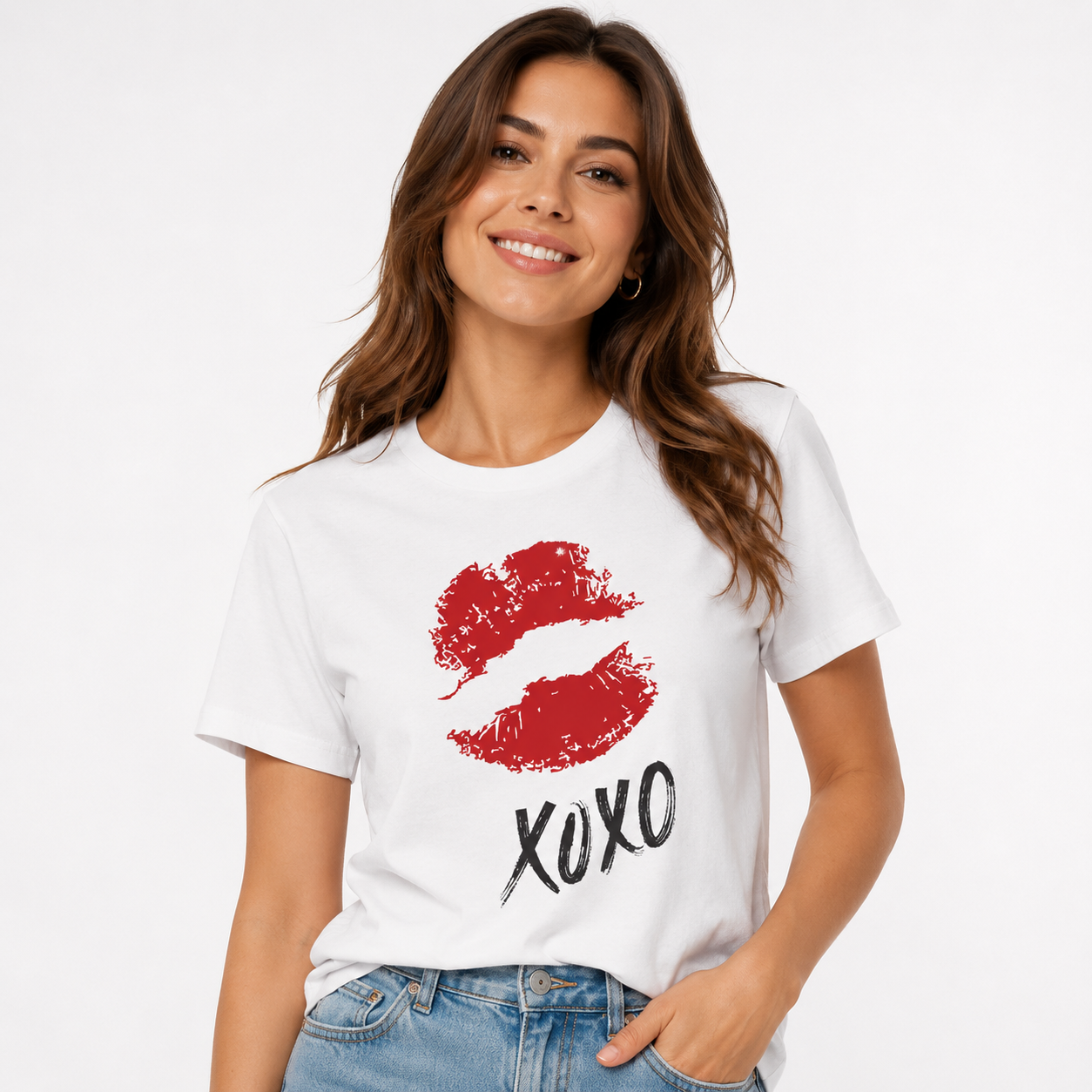 XOXO Lips T-Shirt – 100% Cotton Graphic Tee