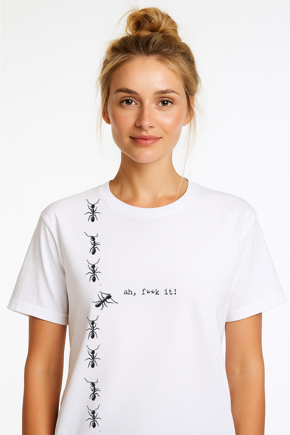 Ah, F**k It!” T-Shirt – Funny Ants Graphic Tee, Unisex Cotton T-Shirt